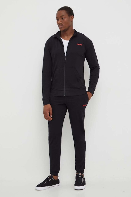HUGO spodnie lounge 50505151 czarny AW23