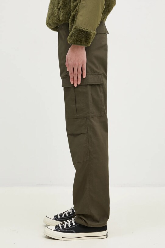 Памучен панталон Carhartt WIP I032468.6302 зелен AA00