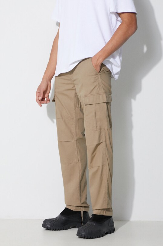 Carhartt WIP cotton trousers beige I032468.8Y02