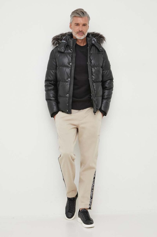 Calvin Klein Jeans spodnie dresowe J30J324376 beżowy AW23