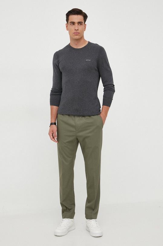 Calvin Klein spodnie K10K111716 zielony AW23