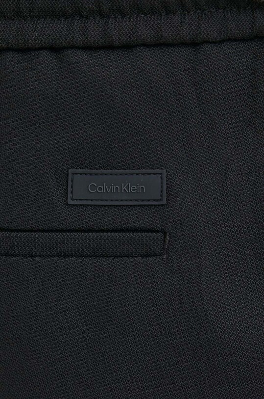 Calvin Klein spodnie wełniane czarny K10K109956