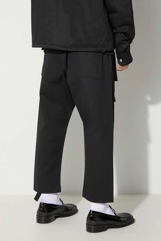 Clothing Rick Owens cotton trousers DU02C5371.TW black