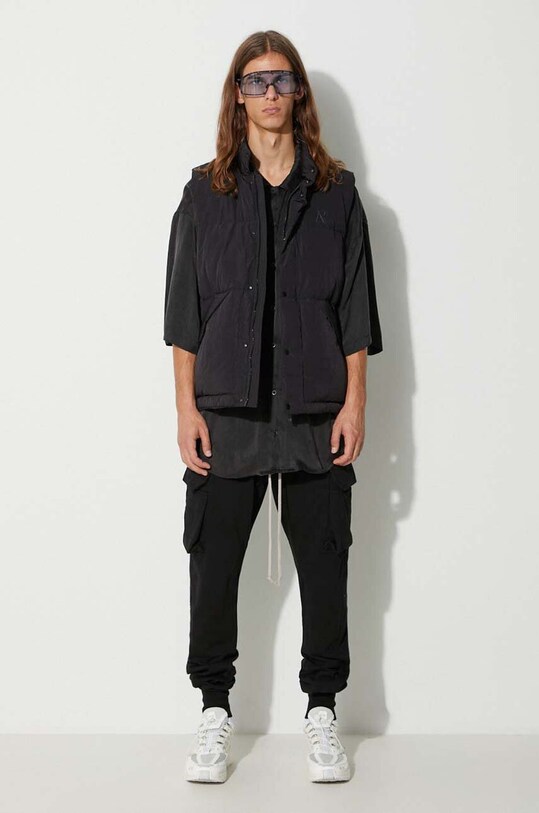 Rick Owens cotton trousers DU02C5386.RIG black AW23