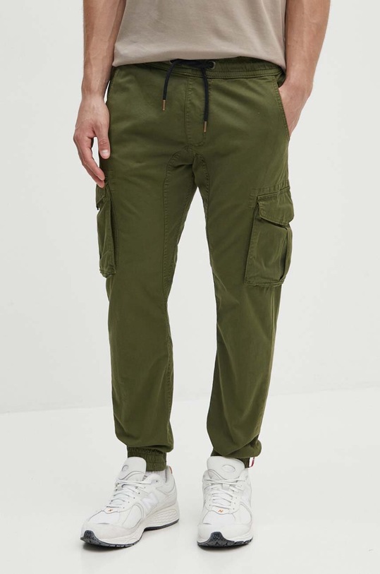 Nohavice Alpha Industries s elastanom zelená 116202.142