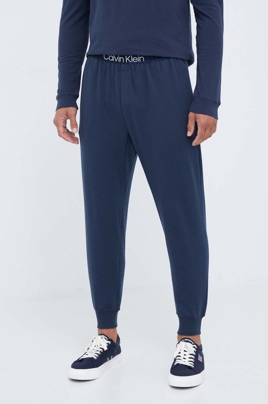Kalhoty Calvin Klein Underwear pletenina námořnická modř 000NM2175E
