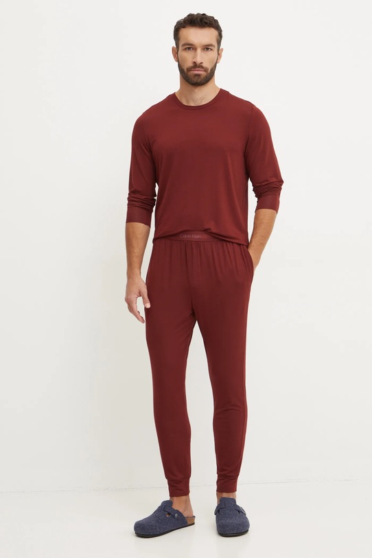 Calvin Klein Underwear spodnie lounge 000NM2235A bordowy AW24