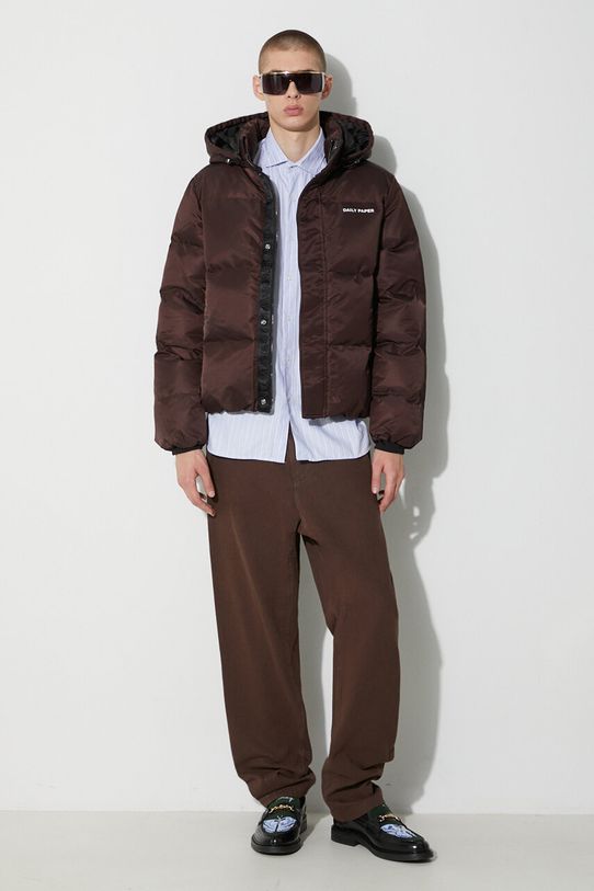 A.P.C. pantaloni de bumbac COFCN.H08408 maro AW23