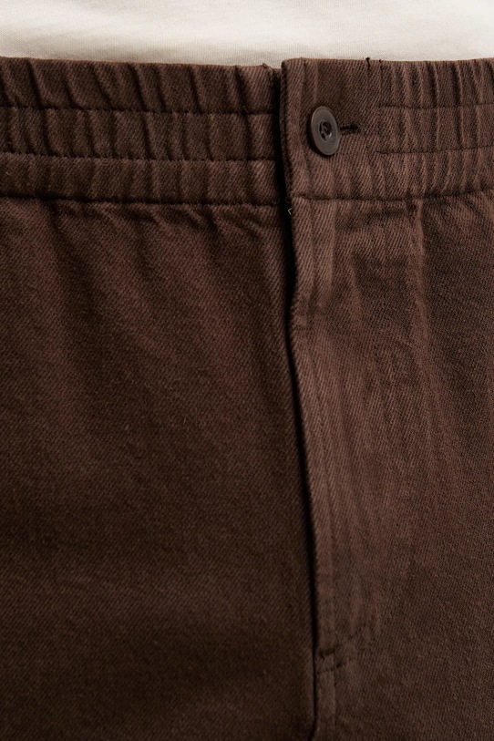 A.P.C. spodnie bawełniane brązowy COFCN.H08408