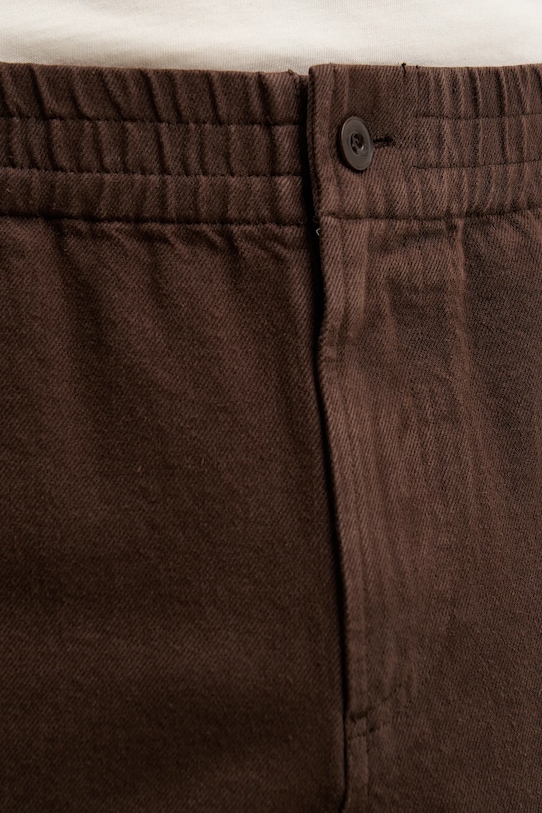 A.P.C. spodnie bawełniane brązowy COFCN.H08408