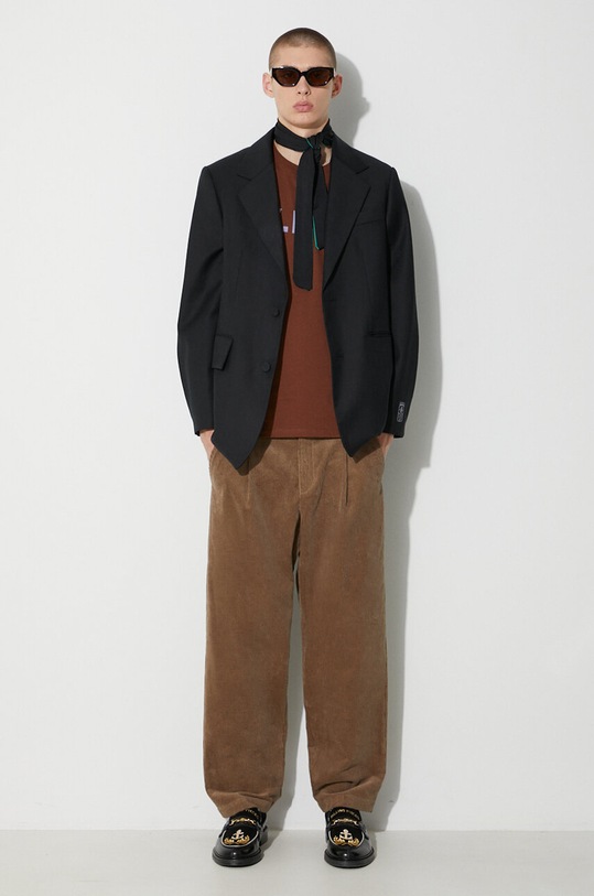 A.P.C. pantaloni in velluto a coste COGVJ.H08428 marrone AW23