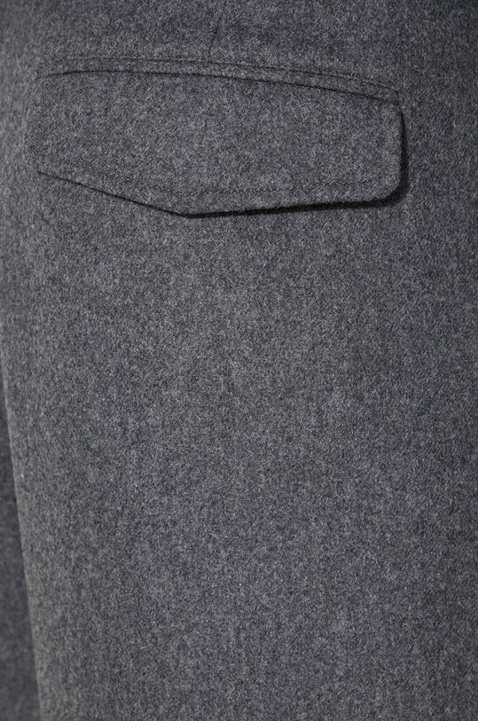 A.P.C. pantaloni in lana grigio WOAPN.H08428