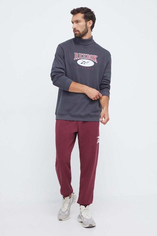 Reebok Classic pantaloni de trening 100070861 burgundia AW23