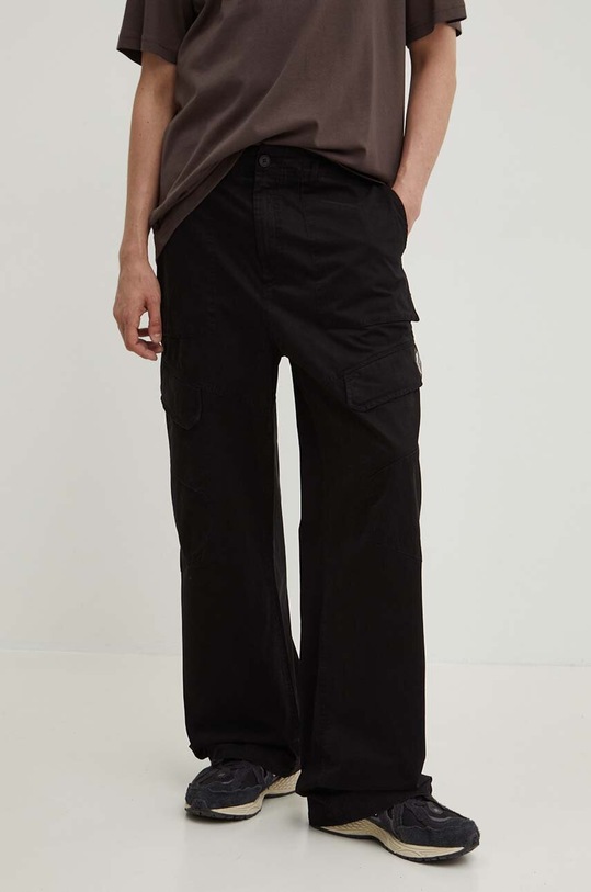Bavlněné kalhoty A-COLD-WALL* ANDO CARGO PANT ACWMB209A černá AW23