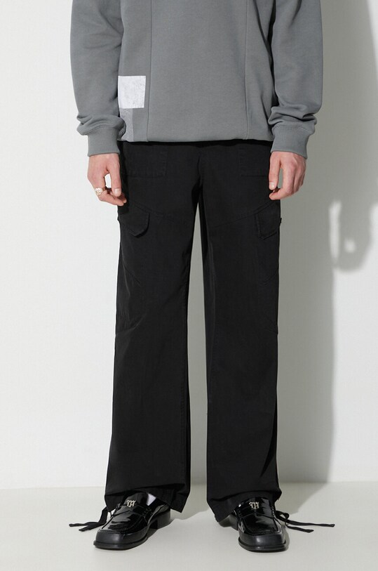 A-COLD-WALL* pantaloni de bumbac ANDO CARGO PANT negru ACWMB209A