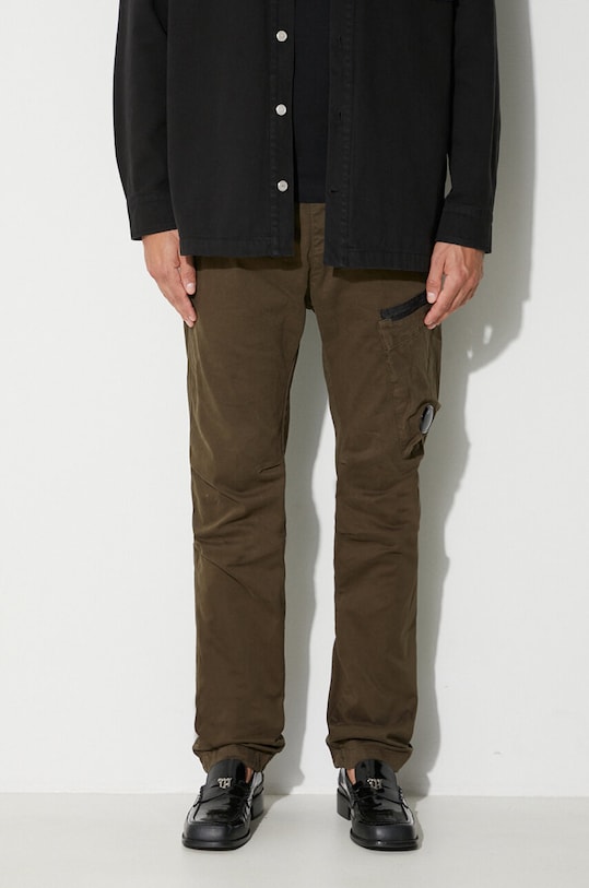 C.P. Company spodnie STRETCH SATEEN REGULAR PANTS