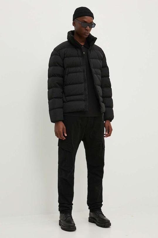 Kalhoty C.P. Company STRETCH SATEEN CARGO PANTS 15CMPA186A005529G černá AW23