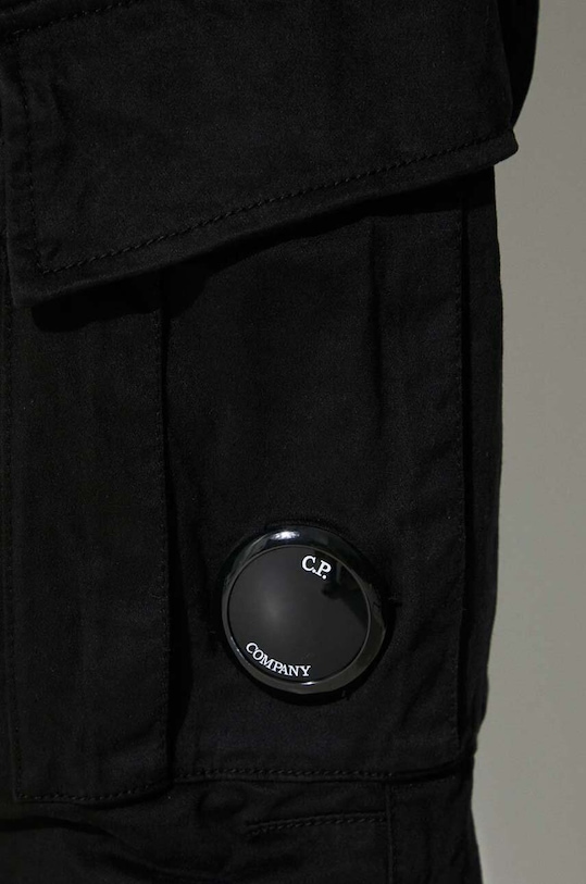 Kalhoty C.P. Company STRETCH SATEEN CARGO PANTS 15CMPA186A005529G černá