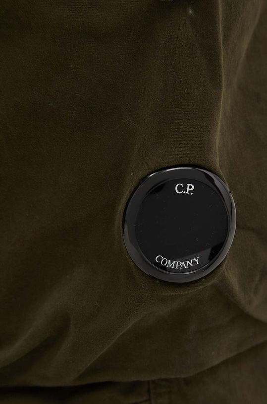 C.P. Company spodnie STRETCH SATEEN LOOSE CARGO PANTS zielony 15CMPA123A005529G