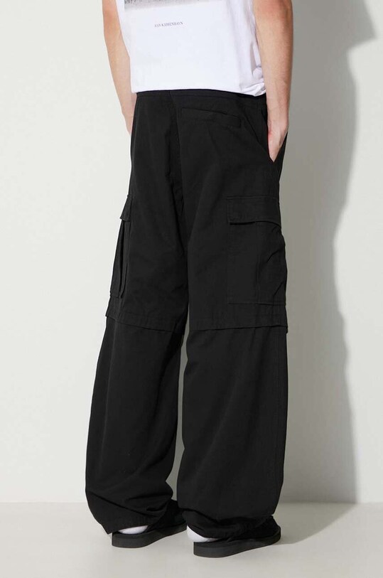 Одяг Джинси Han Kjøbenhavn M.132897 Cotton Twill Baggy Cargo Trouse M.132897 чорний