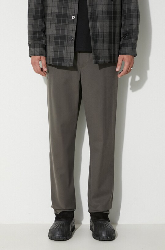 Norse Projects wool blend trousers Ezra Relaxed Cotton Wool Twill Trouser with elastane green N25.0391.8109