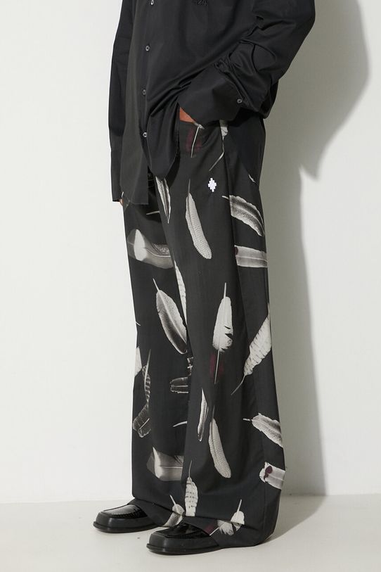 Вълнен панталон Marcelo Burlon Aop Wind Feathers