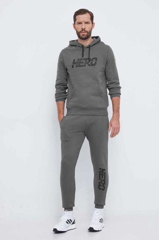 Βαμβακερό παντελόνι Rossignol HERO RLMMP18 γκρί AW23