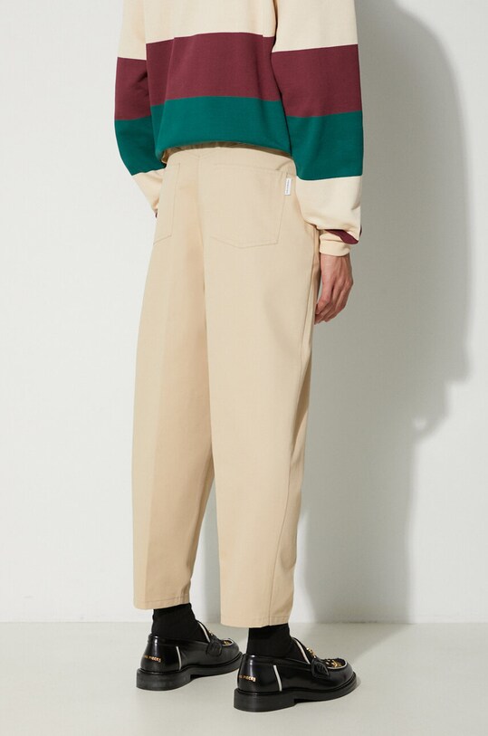 Clothing Drôle de Monsieur cotton trousers Le Jean Cropped C.BP105.CO080.BG beige