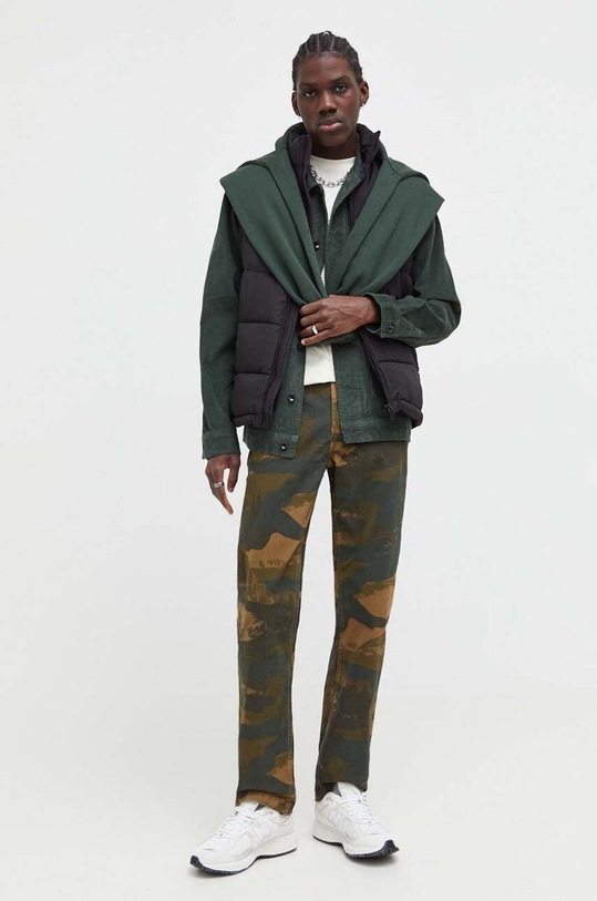 Vans spodnie VN000EYKCMD1 zielony AW23