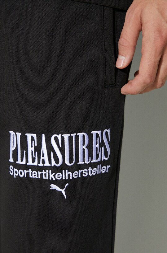 Bavlnené tepláky Puma PUMA x PLEASURES Sweatpants 620882 čierna