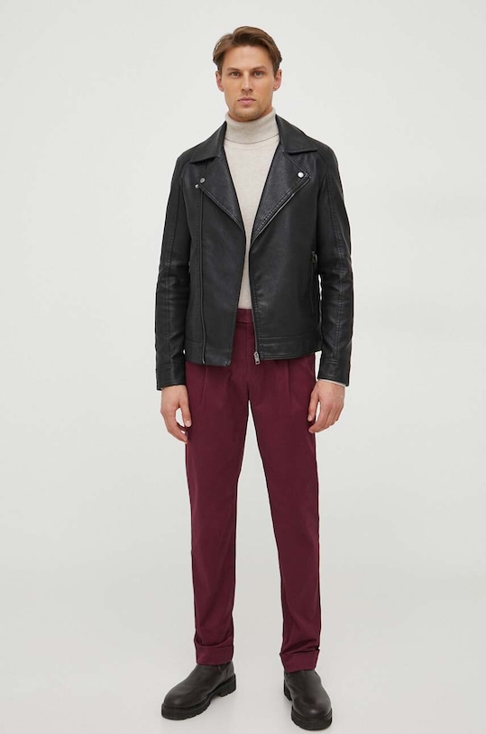 Michael Kors spodnie CF3302H9L1 bordowy AW23