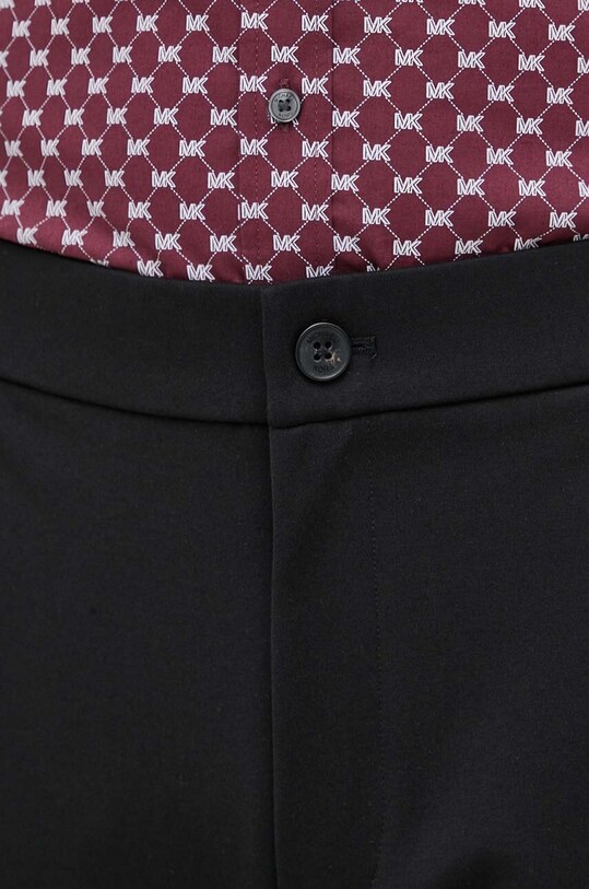 Nohavice s prímesou vlny Michael Kors čierna CH351TA9P8