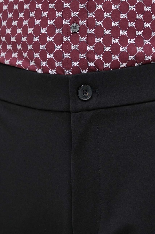 Michael Kors spodnie z domieszką wełny czarny CH351TA9P8