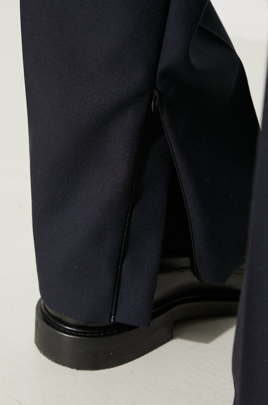 424 pantaloni in lana 35424P04.236507 blu navy
