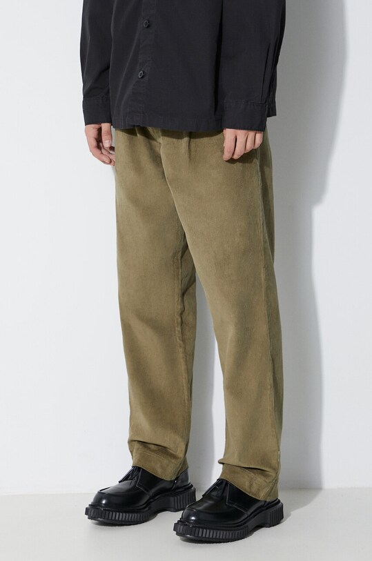 Maharishi pantaloni de catifea cord Loose Chino verde 4568.OLIVE