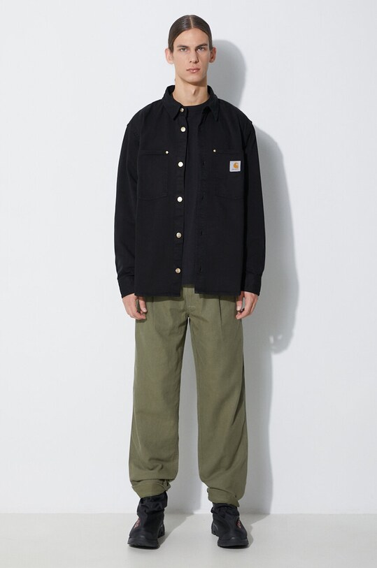 Maharishi pantaloni U.S. Chino Loose 4604.OLIVE verde AW23