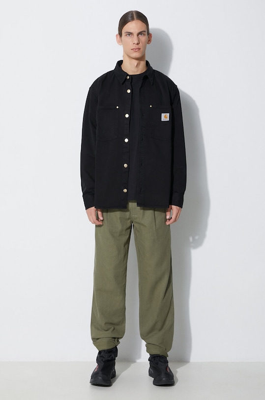 Maharishi pantaloni U.S. Chino Loose 4604.OLIVE verde AW23