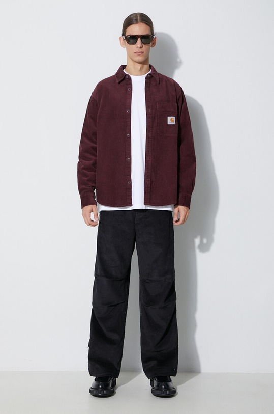 Maharishi pantaloni de catifea cord Original Snopants Loose 4610.BLACK negru AW23