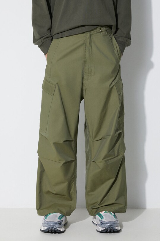 Maharishi trousers Oversized Tobi Cargo Snopants plain green 4615.OLIVE