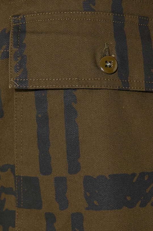 Engineered Garments cotton trousers Fatigue Pant green 23F1F004.CT255