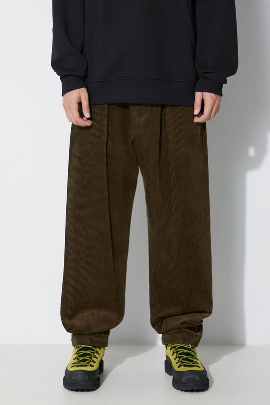 Engineered Garments corduroy trousers Carlyle Pant cotton green 23F1F012.WP009