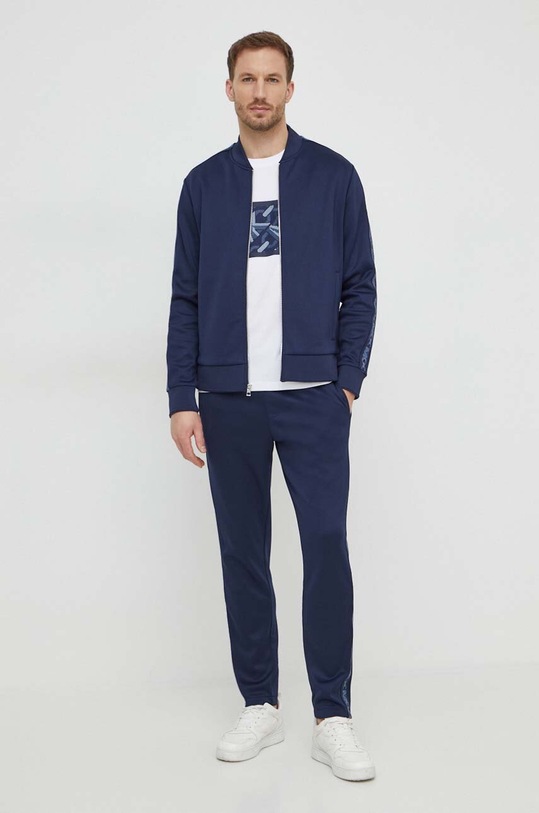 Michael Kors pantaloni de trening CR451PLA9Q bleumarin SS24