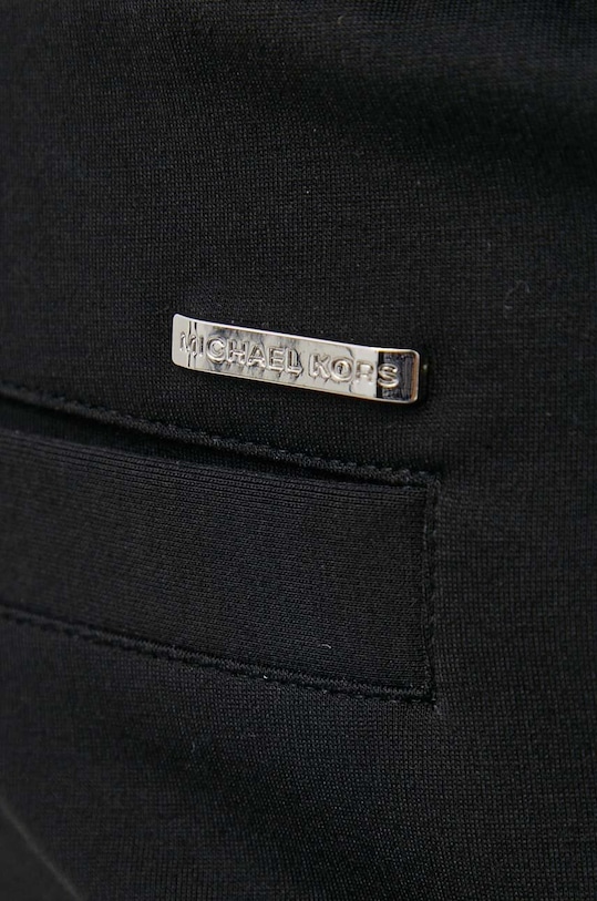 Michael Kors spodnie z domieszką wełny CH351PO9P8 czarny
