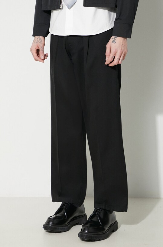 Human Made pantaloni Beach negru HM26PT001