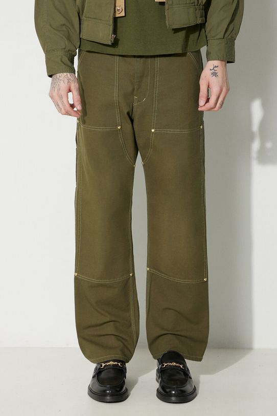 Human Made pantaloni in cotone Duck Painter