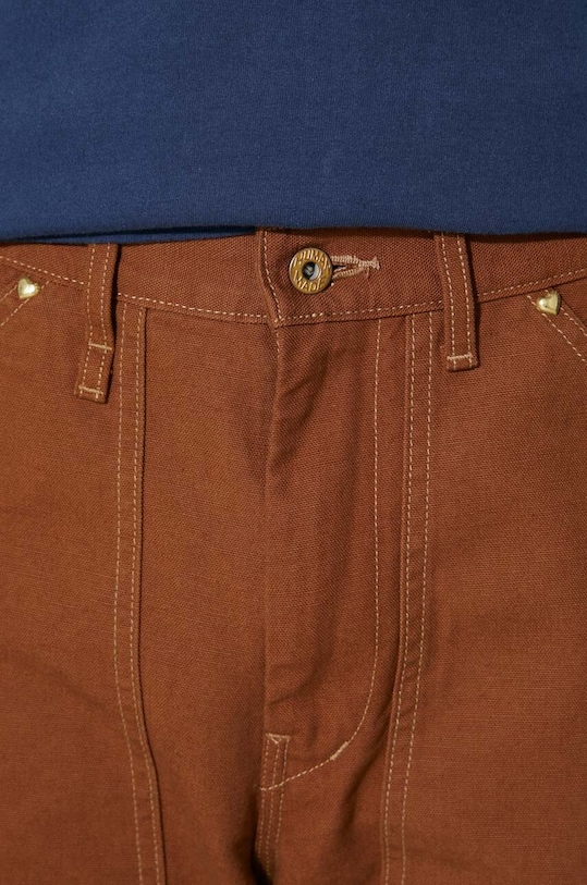 Pamučne hlače Human Made Duck Painter HM26PT012 smeđa