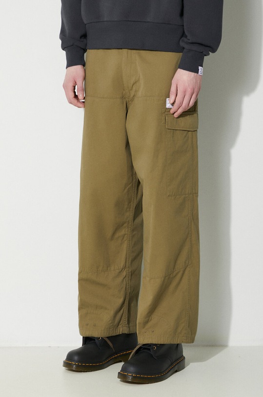 Бавовняні штани Human Made Military Easy зелений HM26PT014