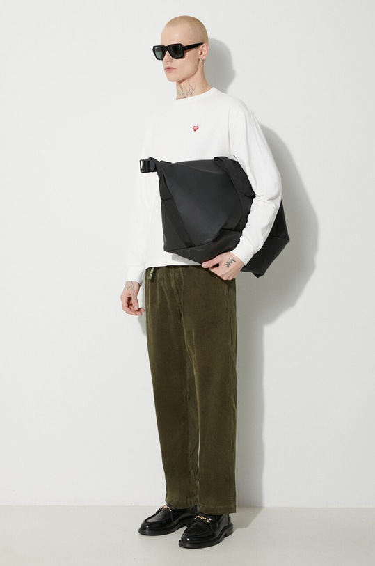 Вельветові штани Human Made Corduroy Easy HM26PT017 зелений AW23