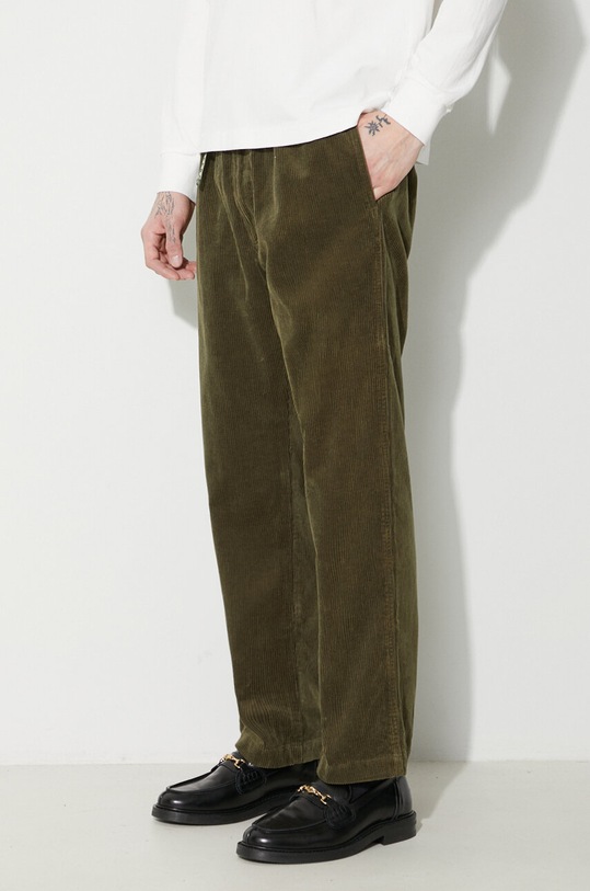 Вельветові штани Human Made Corduroy Easy зелений HM26PT017
