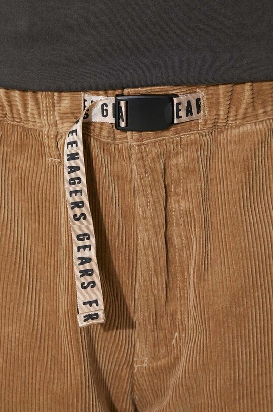 Human Made pantaloni de catifea cord Corduroy Easy HM26PT017 bej